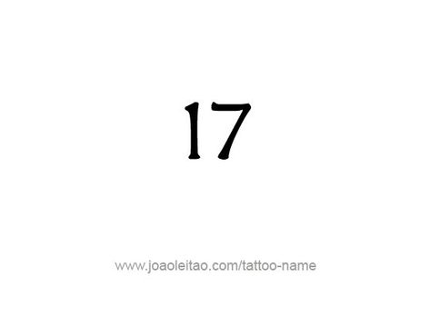 Seventeen-17 Number Tattoo Designs - Page 2 of 4 - Tattoos with Names Fonts for tattoos #fontsfortattoos tattoo #tattoo tattoos #tattoos fonts #fonts font #font 3.498 17 Tattoo, Fonts For Tattoos, Tattoos With Names, Tattoos Fonts, Number Font, Tattoo Number, Bible Verse Tattoos, Verse Tattoos, Tattoo Fonts Cursive