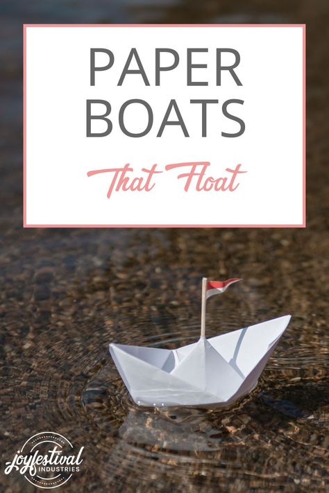 Paper Boats That Float Paper Boats That Float, Diy Boats For Kids That Float, Diy Boat For Kids That Float, Horticultural Therapy, Boat Diy, Memory Ideas, Paper Boats, Boat Crafts, Hanging Craft Ideas