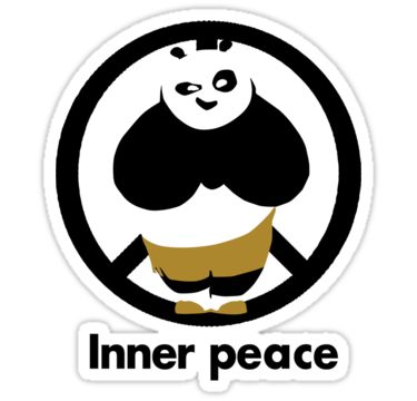 Inner peace shirt" Stickers by yossi rabinovich | Redbubble Kung Fu Panda Quote, Kung Fu Panda Poster, Panda Printables, Kung Fu Panda Furious Five, Kung Fu Panda Quotes, The Furious Five Kung Fu Panda, Inner Peace Kung Fu Panda, Kung Fu Panda Party, Panda Movies