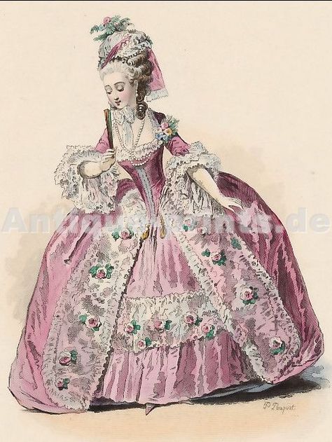 Click to close image, click and drag to move. Use arrow keys for next and previous. Istoria Modei, 1700 Fashion, Rococo Dress, 18th Century Dress, Rococo Fashion, 18th Century Costume, 18th Century Fashion, Rococo Style, Old Fashion