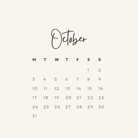 Asthetic | fall | october | simple October Calendar Aesthetic, October Aesthetic Calendar, October 2022 Calendar, Calendar Aesthetic, October Aesthetic, Aesthetic Calendar, October Calendar, Fall October, 2022 Calendar