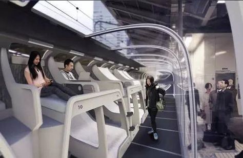 High Speed Train, Sleeping Pods, Speed Rail, Capsule Hotel, Future Transportation, Japan Gifts, High Speed Rail, Futuristic Interior, Speed Training