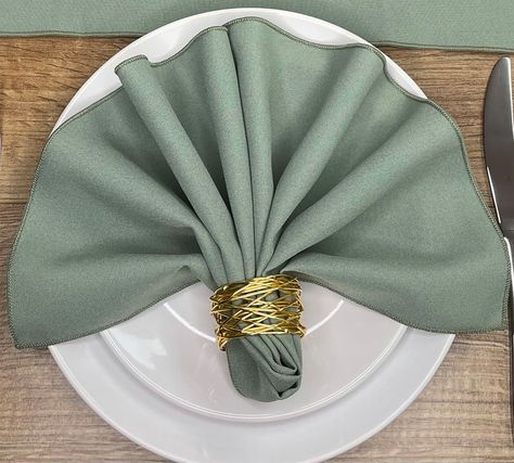 Sage Green Napkins, Purple Table, Green Napkins, Fabric Napkin, Sage Green Wedding, Square Tablecloth, Cotton Tablecloths, Table Napkins, Wedding Napkins