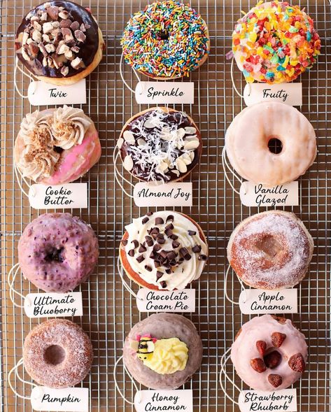 Deviant Donuts’s Instagram photo: “It’s Big, Bountiful & Bangin!!! It’s our MEGA Labor Day menu! Starting Thursday September 2nd. you’ll be able to get your hands on these…” Donut Food Truck, Donut Food Truck Design, Mini Donut Food Truck, Donuts Aesthetic Instagram, Mini Donut Recipes, Assorted Donuts Aesthetic, Fancy Donuts, Mini Donuts Maker, Gourmet Bakery