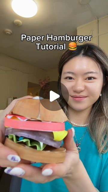 How To Make Burger Hat In Dti, How To Make Paper Food, How To Build A Burger, Build A Burger, Burger Craft, Paper Food, Hamburger Drawing, If You Want A Burger Eat A Burger, How To Make Burgers