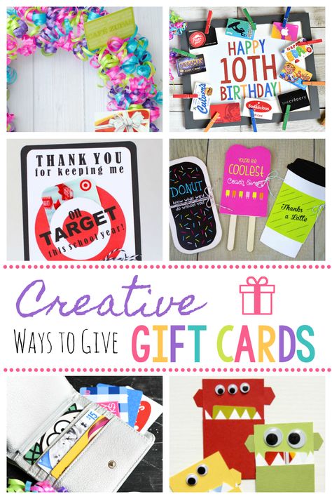 Creative Ways to Give Gift Cards-Fun DIY Gift Card Giving Ideas #giftcards #giftcardideas #gifts Hobby Lobby Gift Card Ideas, Gift Card Ideas For Birthdays Friends, Gift Card Note Ideas, Diy Giftcards Ideas Birthday, Birthday Gift Card Holder Diy Cute Ideas, Diy Gift Card Holder Ideas Birthday, Gift Card Presentation Teacher, Sephora Gift Card Ideas, Teacher Birthday Gift Card Ideas