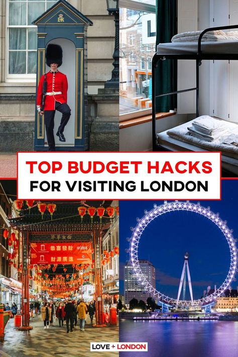 Looking to visit London on a budget? Here are some budget hacks to use when visiting London, including local tips and tricks. London On A Budget, Budget Hacks, London Tips, Visiting London, London Food, Visit London, London Love, Free Things To Do, Budgeting Tips