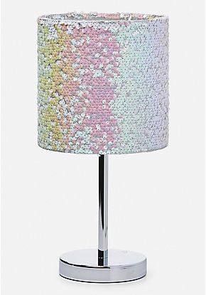 Iridescent Sequin Desk Lamp Unicorn Rooms, Unicorn Bedroom Decor, Unicorn Room Decor, Unicorn Room, Unicorn Bedroom, Mermaid Room, Iridescent Sequin, Girl Bedroom Designs, Cute Bedroom Decor