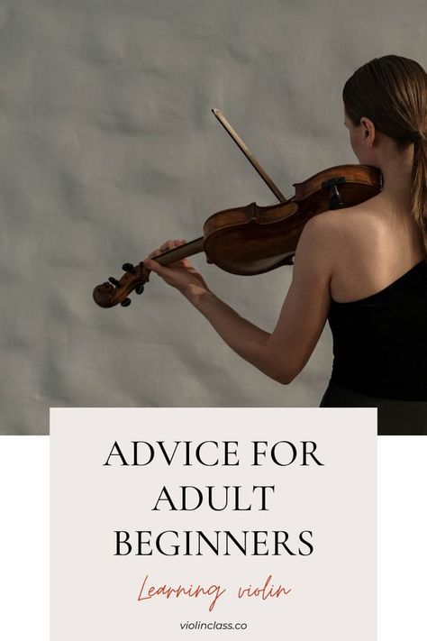 Here's a violin teacher's advice to adult violin beginners, and what you can do to improve your violin playing even if you're a beginner. Violin For Beginners Learning, Violin Beginner Learning, Violin Practice Chart, Violin Chords, Violin For Beginners, Learning Violin, Violin Tips, Beginner Violin, Violin Playing