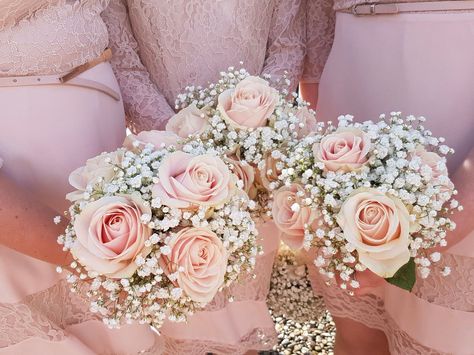 Pink Bridesmaids Bouquets, Blush Bridesmaid Flowers, Pink Bridesmaid Flowers, Ceremony Entrance Flowers, Blush Bridesmaid Bouquet, Blush Pink Bouquet, Bridesmaid Bouquet Pink, Pink Bridesmaid Bouquet, Bridesmaid Flower Bouquets Simple Blush Pink