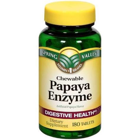 Amazon.com: Spring Valley - Papaya Enzyme, 180 Chewable Tablets: Health & Personal Care Papaya Enzyme Benefits, Gallbladder Diet, Papaya Enzyme, Spring Valley, Digestive Enzymes, Health Supplements, Digestive Health, Diet Tips, Health Remedies