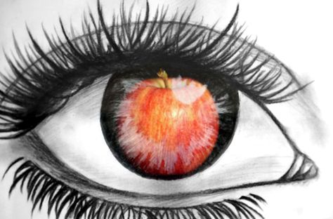 This is an in-camera double exposure of a picture I took of a drawing of an eye and an apple. I love how the mixed media look together. No PS except adjustments to levels and noise Apple Of My Eye Drawing, Drawing Of An Eye, Apple Of My Eye, Church Camp, National Geographic Photos, Heart Gifts, Eye Art, Double Exposure, Eye Drawing