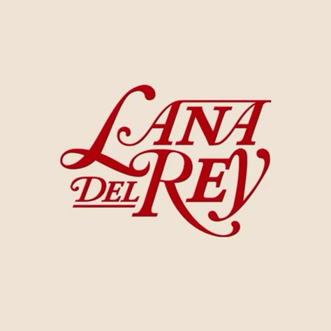 Lana Del Rey Art, Lana Del Rey Love, Red Icons:), Lust For Life, Lana Del Ray, Band Logos, Red Aesthetic, Room Posters, Music Poster