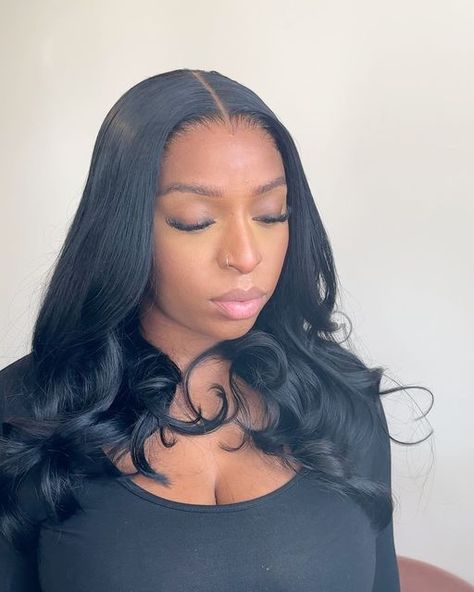 BOOKED FOR NOVEMBER on Instagram: "5 x 5 Customised lace closure wig no baby hairs 😍 ____________________________________________ Adhesive used: @boldholdlaceeurope ____________________________________________ Snapchat: dbphair # #Hairstylists #LondonHairstylist #Cabelo #qurantine #londonhairdresser #dbphair #frontal #laid #whatfrontal #frontalwig #babylightshair #longhair #longhairdontcare #dbphair #whatfrontal #frontalwig #hairnbeautydirectory #stripperlength #longhairdontcare #hairgoa Closure Wig No Baby Hairs, Babylights Hair, Jet Black Hair, Baby Hairs, Hair Dresser, Lace Closure Wig, Closure Wig, Full Lace Wig, Baby Hair