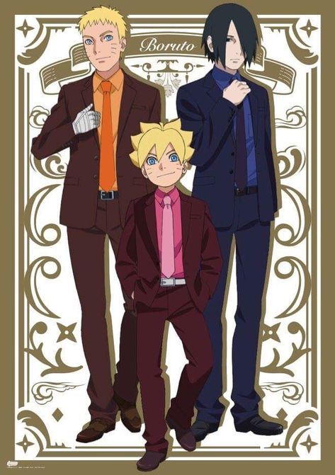 Naruto, Sasuke and Boruto New Official Art 😍❤️❤️❤️ Sasuke And Boruto, Naruto Phone Wallpaper, Jump Party, Naruto Merchandise, Sasuke Shippuden, Naruto Family, Boruto And Sarada, Boruto Next Generation, 17 Kpop