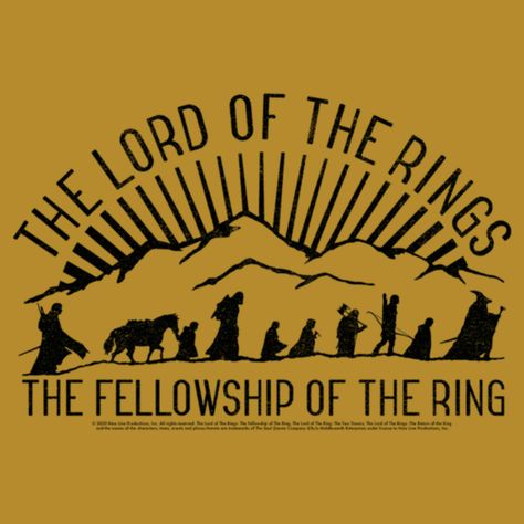 Get the one tank to rule them all with an officially licensed Lord of the Rings style! The beloved J. R. R. Tolkien novels and blockbuster films come to life with epic apparel for the whole family featuring all your favorite classic characters! This Juniors' Fellowship of the Ring Mountain Silhouettes Graphic Festival Muscle Tank Top features silhouettes of Gandalf, Legolas, Aragorn, Frodo Baggins, Gimli, Meriadoc Brandybuck, Peregrin Took, Samwise Gamgee, and Boromir walking over the mountains framed by the text "The Lord of the Rings: The Fellowship of the Ring." Gollum won't be able to let this precious tank out of his sight! Enjoy comfort and fashion at the same time with this unique juniors' graphic tank design from The Lord of the Rings: The Fellowship of the Ring. Strut your stuff w Aragorn Ring, Legolas Aragorn, Lord Of The Rings Fellowship, Graphic Muscle Tee, Classic Characters, Mountain Silhouette, J R R Tolkien, Fellowship Of The Ring, The Lord Of The Rings