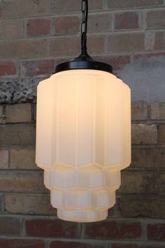 Astor Pendant Light with art deco influence in the opal glass shade and held with chain suspension cord Art Deco Lights, Art Deco Pendant Light, Homemade Modern, Glass Pendant Ceiling Light, Glass Ceiling Pendant, Deco Lighting, House Lighting, Art Deco Lighting, Art Deco Pendant