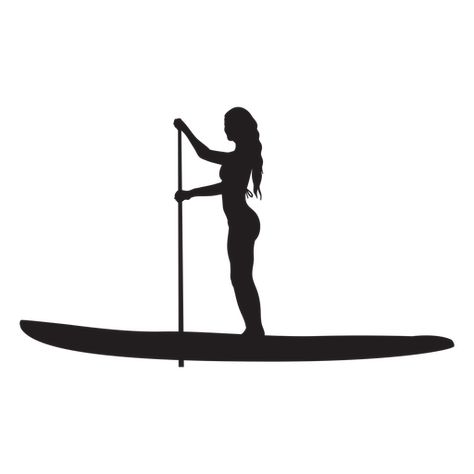 Paddle Board Tattoo Ideas, Paddleboard Tattoo, Paddle Board Tattoo, Delicate Tattoos For Women, Sup Girl, Ocean Drawing, Tattoo Filler, Cricut Christmas Ideas, Fashion Silhouette