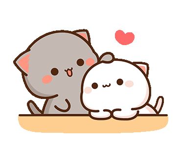 Cutie Cat-chan, Cuddling Gif, Peach Cat, Cutest Cats Ever, Gf Memes, Funny Stick Figures, Cat Crying, Chibi Cat, Cute Couples Cuddling