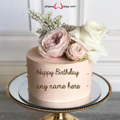 Name On Cake, Birthday Cake With Name, Happy Birthday Princess Cake, Happy Bday Cake, Free Birthday Wishes, Write Name On Cake, Animated Happy Birthday Wishes, Birthday Cake Write Name, Happy Birthday Words