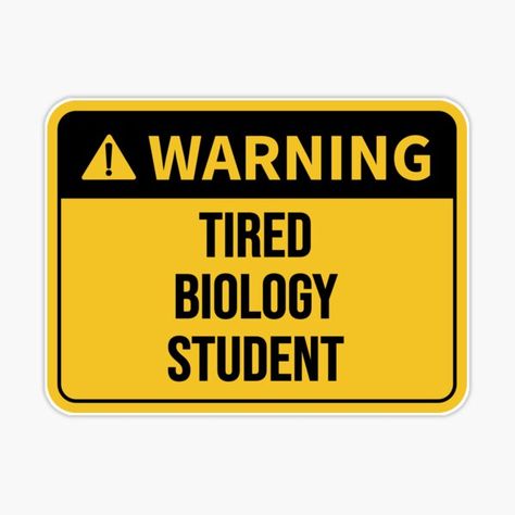 Biology Stickers, Biology Student, Forensic Science, School Things, Student Gift, Student Gifts, Danger Sign, Print Stickers, Journal Ideas