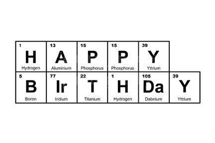 Happy Birthday In Periodic Table, Periodic Table Birthday Cards, Happy Birthday Periodic Table, Anime Happy Birthday Card, Google Birthday Card, Science Birthday Cards, How To Say Happy Birthday, Periodic Table Jokes, Kimia Aesthetic