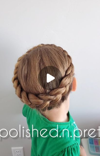 Crown Hairstyles For Kids, Gymnastics Hairstyles For Practice, Kids French Braids, Simple Braided Hairstyles For Kids, Braid Ideas For Kids, Princess Braid Hairstyles, Coronet Braid, Braided Hair Crown, Hair Crown Braid