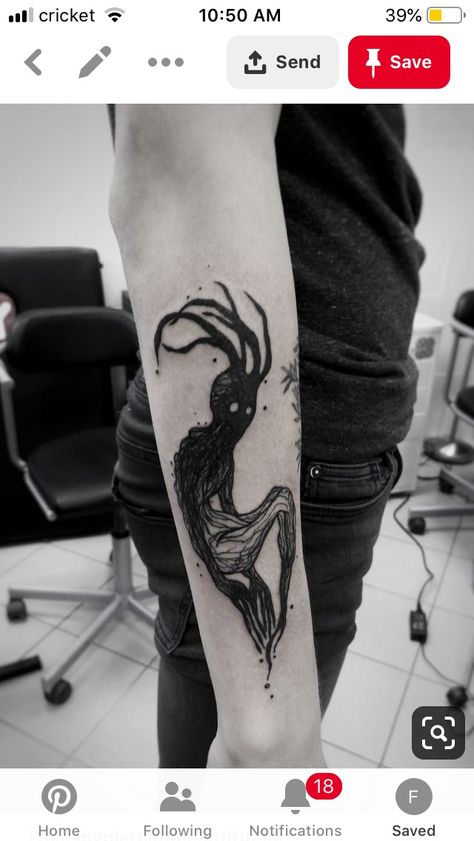 Gotik Tattoo, Satanic Tattoos, Shadow Tattoo, Monster Tattoo, Evil Tattoos, Scary Tattoos, Inspiration Tattoos, Creepy Tattoos, Health Tattoo