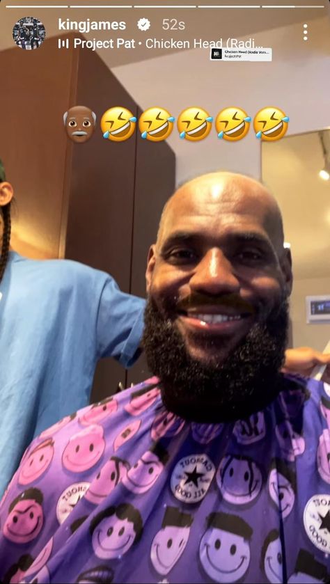 LeBald buff 💪🏾👴🏿 The post LeBald buff 💪🏾👴🏿 appeared first on Raw Chili. Lebron James Funny Face, Lebron James Instagram, Lebron James Funny, Project Pat, Nba Funny, King Lebron, Chicken Heart, Going Bald, Nba Pictures