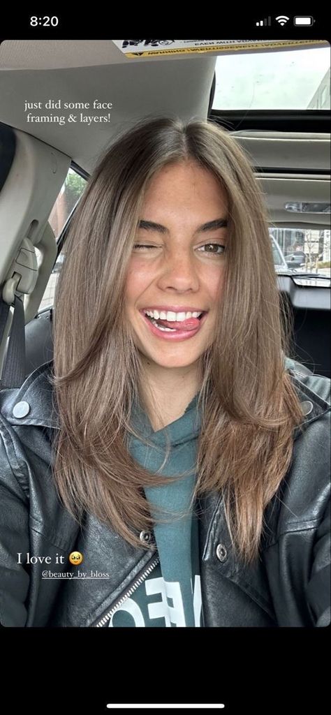 Haircuts Light Brown Hair, Medium Length Haircut For Brunettes, Haircut For Middle Hair, Medium Length Brunette Haircut, Layers With Straight Hair, 90s Layers Medium Hair, Haircut Ideas Brunette, Mid Hairstyle Women, Below Shoulder Length Hair With Layers