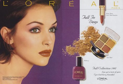 1998 Makeup, Loreal Ads, 90's Makeup, 00s Makeup, 2000 Makeup, 90s Ads, 2000s Magazines, Vintage Makeup Ads, Sugar Pop