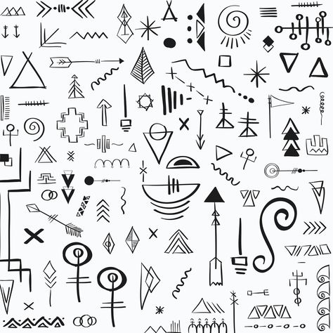 Patterns Doodle, Boho Line Art, Column Ideas, Sketch Pattern, Black Bohemian, African Symbols, Hand Drawn Illustration, Hand Sketch, Drawn Illustration