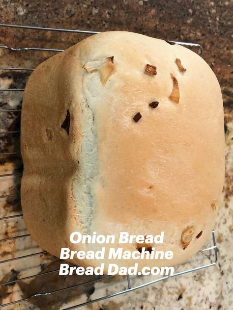 Bread Machine Onion Bread, Bread Machine Christmas Bread, 3 Lb Bread Machine Recipes, Easy Bread Machine Recipes For Beginners, Onion Bread Machine Recipe, 2lb Bread Machine Recipes, Best Bread Machine Recipes, Kitchenaid Bread, Onion Bread Recipe