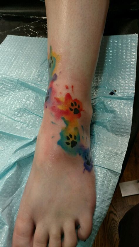 My new tattoo for all of my furbabies including the 2 that crossed over the rainbow bridge Bridge Tattoo, Dogs Tattoo, Dog Memorial Tattoos, Pawprint Tattoo, Dog Paw Tattoo, Puppy Paw Prints, Paw Tattoo, Memorial Tattoos, Tattoo Feminina