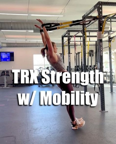 Jani Dittman | Women’s Fitness Trainer on Instagram: "TRX straps are probably the most versatile and accommodating pieces of equipment you can own. 💛🖤  Whether your goal is cardio 🏃🏻‍♀️, strength 🏋🏻‍♀️, or mobility 🧘🏻‍♀️, you can do it all on the Trx.  From a beginner to a high performing athlete- there are moves for every fitness level.   Do you have a Trx? If so, how do you like to use them?  For this strength + mobility workout, do each slide for 60 seconds (30 seconds per side where applicable) and repeat 3-5x through.   🎵 Run Run by The Rival  #trxtraining #trxvideos #suspensiontraining #trainanywhere #fitnessforeverybody #trxfitfam #fullbodyfitness #resistancetraining #workoutwithme" Trx For Seniors, Trx Full Body Workout Beginner, Trx Workouts For Women, Trx Mobility Exercises, Trx Beginner, Lower Body Trx Workout, Trx Full Body Workout, Trx Training Total Body Workouts, Trx Straps