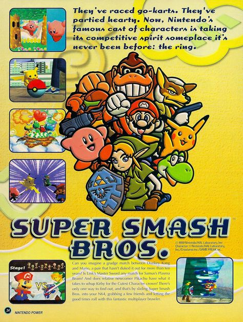 1999: Super Smash Bros. Retro Games Poster, Nintendo Sega, Vintage Video Games, Super Mario Art, Video Games Nintendo, Classic Video Games, Mario Art, Super Smash Brothers, Retro Video Games