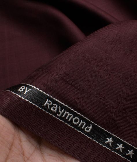 Raymond Men's Terry Rayon Checks Unstitched Suiting Fabric (Wine) Raymond Shirts For Men, Raymond Fabric, Suiting Fabric, Wine Brands, Three Piece Suit, Suit Fabric, Shirts For Men, Soft Lighting, Quality Fabric