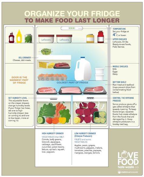 Food Prep Fridge Organization, Refrigerator Storage Times, Proper Food Storage In Fridge, How To Properly Store Food In Fridge, Fridge Stock Up, How To Organise Fridge, Fridge Organization Chart, Fridge Zones Organization, How To Begin Food Storage