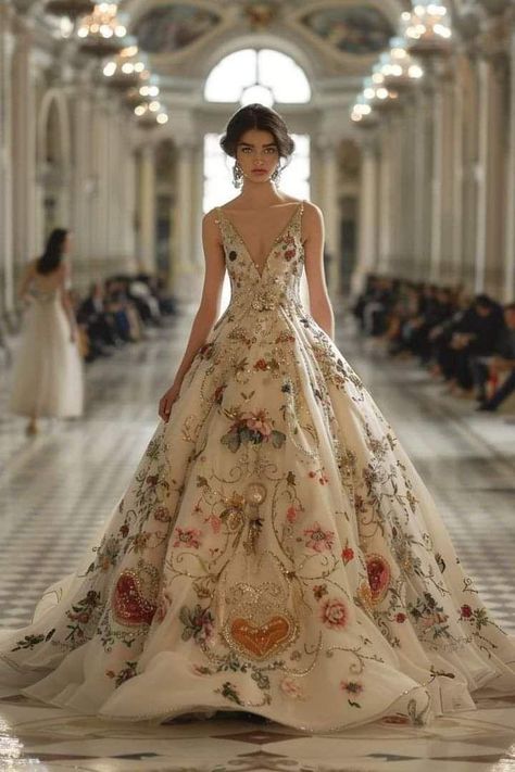 Gowns Dresses Elegant, Floral Gown, Fairytale Dress, Stylish Clothes, Gowns Of Elegance, Glam Dresses, Gorgeous Gowns, Dream Wedding Dresses, Online Stores