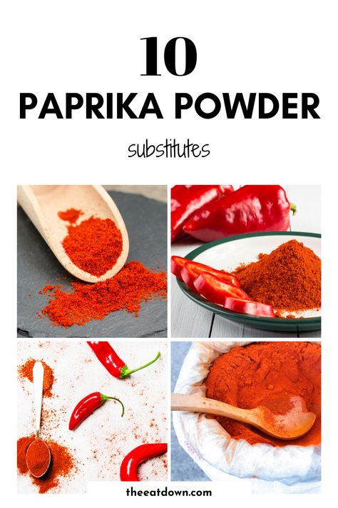 Need a smoked paprika substitute? We have you covered. Discover 10 smoked paprika substitutes. The best smoked paprika substitute that are easy to find. Check out these 10 best alternative for paprika powder. Paprika Substitute, Chili Con Carne Recipe, Ingredient Substitutions, Powder Recipe, Cooking Ingredients, Healthy Ingredient, Smoked Paprika, Chili Recipes, Healthy Alternatives