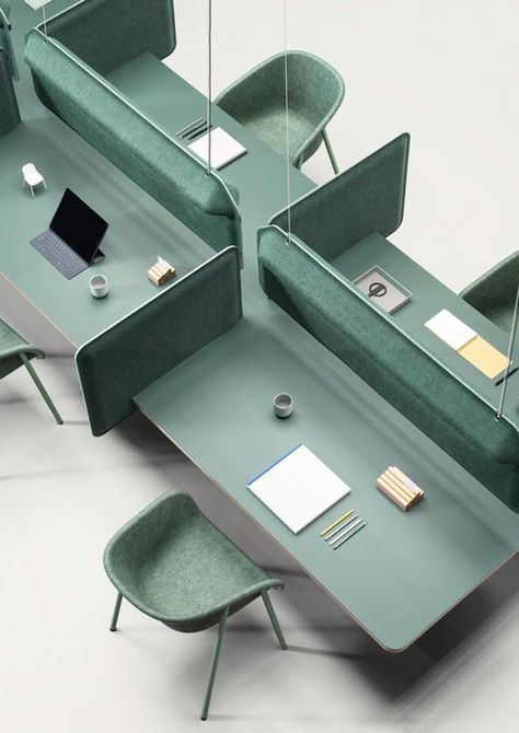 Ivan Kasner & Uli Budde. De Vorm. Modular Table, Commercial And Office Architecture, Corporate Office Design, Office Space Design, Modern Office Design, Office Furniture Design, Office Layout, Bureau Design, Bespoke Interiors