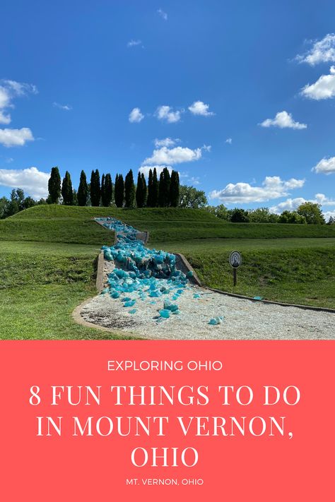 If you're looking for a super fun day trip from Columbus, Ohio, look no further than Mt. Vernon, Ohio! The downtown area is so cute and easy to walk around! There lots of things to do in downtown Mt. Vernon that will appeal to families with kids of all different ages! Caves And Caverns, Day Trips In Ohio, Mount Vernon Ohio, Ohio Travel, Mt Vernon, Ohio River, Appalachian Mountains, Road Trip Planning, Mount Vernon