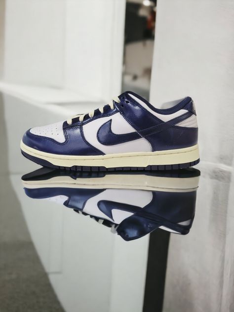 Nike Women's Dunk Low Premium - "Vintage Navy" Travis Scott Concert, Nike Dunk Lows, Dunk Lows, The Midnight, Midnight Navy, Nike Dunk Low, Dunk Low, Travis Scott, Vintage Yellow