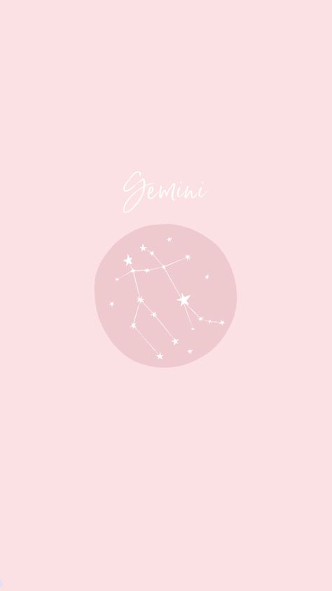 Gemini Widget, Pink Gemini Aesthetic, Phone Wallpaper Graphic, Pink Gemini, Ellie Taylor, Gemini Aesthetic, Gemini Wallpaper, June Gemini, Gemini Art