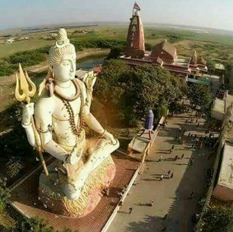 Jyotirling Nageshwar Temple, Daruka Van near Dwarka, gujarat, India Nageshwar Jyotirling, Nageshwar Temple, Hindu Temple, Incredible India, Statue Of Liberty, Google Chat, Blog Post, Greek Statue, Temple