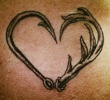 This will probably be my first tattoo. Had this idea for a long time. Land Tattoos, Deer Antler Tattoo, Country Girl Tattoos, Antler Tattoos, Antler Tattoo, Hook Tattoos, Hunting Tattoos, Tattoo Placements, Country Tattoos