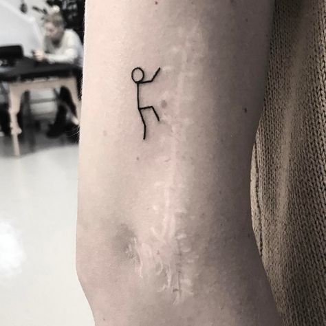 Tattoos About Insecure, Funny Scar Tattoo, Insecurity Tattoo, Tattoo Cover Scars, Mami Tattoos, Tattoo Goo, Goth Tattoo, Scar Tattoo, Tattoos For Women Half Sleeve