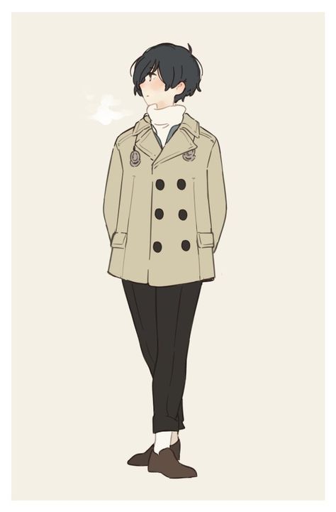 Minato in winter clothes by アイワ @Aiwarkgk Winter Outfits Drawing Male, Winter Clothes Drawing Reference, Fantasy Snow Outfit Male, How To Draw Winter Clothes, Anime Winter Outfit Design, Winter Coat Character Design, Anime Winter Clothes, Winter Clothes Drawing, Clothes Anime