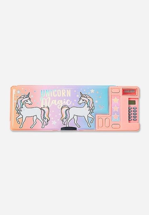 Justice School Supplies, Unicorn School Supplies, Disney Phone Backgrounds, Unicorn Pencil Case, Minnie Mouse Toys, Mermaid Toys, Makeup Kit For Kids, Cute School Stationary, Unicorn Magic