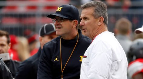 Perhaps The Jacksonville Jaguars Should Have Listened To Jim Harbaugh When It Comes To Urban Meyer. Amid another round of controversy for Jacksonville Jaguars head coach Urban Meyer, Harbaugh's words from 2019 still ring true today. Ohio State Vs Michigan, Ohio State Michigan, Clemson Fans, College Football Games, Michigan Football, Football Coach, Fox Sports, Jacksonville Jaguars, Chicago Bears